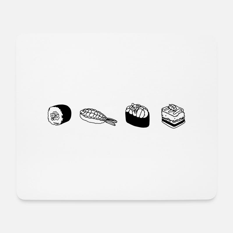 sushi - Mouse Pad (horizontal) - white
