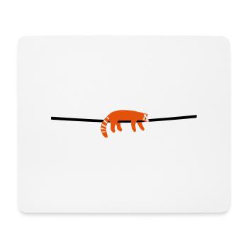 Vektor roter Panda entspannt - Mousepad (Querformat) - Weiß - Vorne