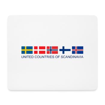 SCANDINAVIA | United Countries of Scandinavia - Mouse Pad (horizontal) - white - Front