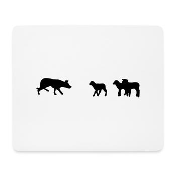 Hütehund_CB - Mousepad (Querformat) - Weiß - Vorne