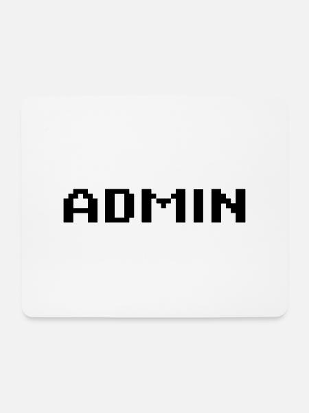 admin - Mousepad (Querformat) - Weiß