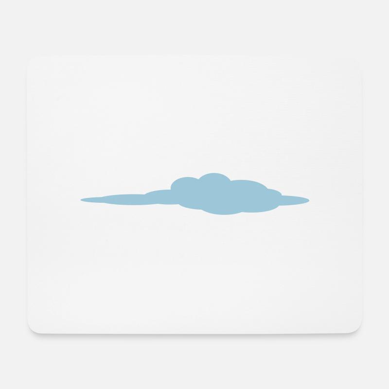 Wolke - Mousepad (Querformat) - Weiß