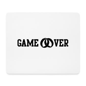 game over wedding rings - Mousepad (Querformat) - Weiß - Vorne
