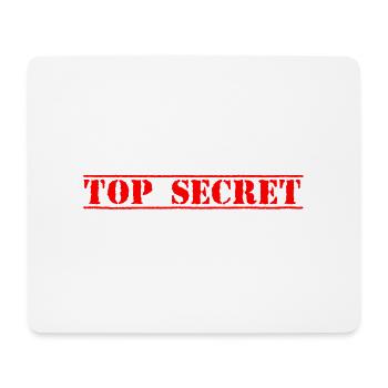Top secret - Mouse Pad (horizontal) - white - Front
