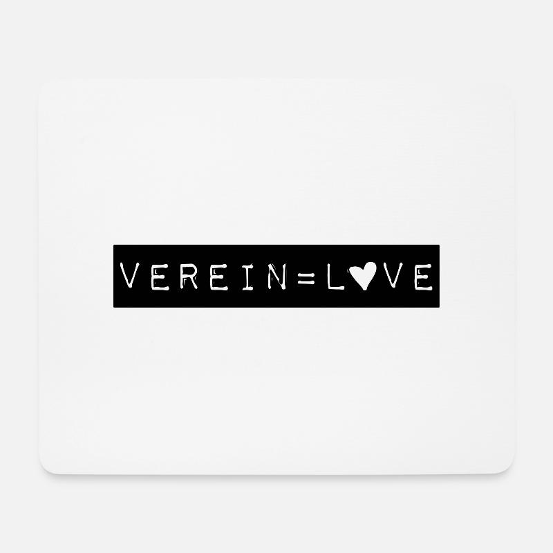 Verein = Love - Mousepad (Querformat) - Weiß