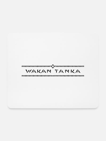Wakan Tanka (the great Mystery) Vektor - Mousepad (Querformat) - Weiß
