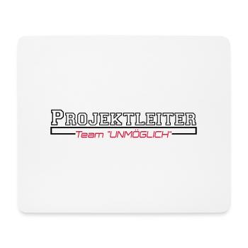 projektleiter - Tapis de souris (format paysage) - blanc - Devant