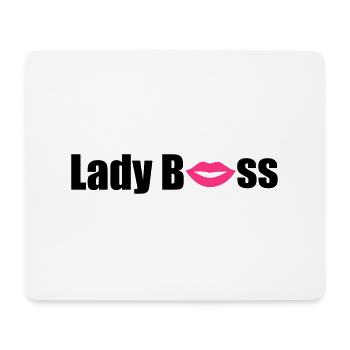 Lady Boss - Tapis de souris (format paysage) - blanc - Devant