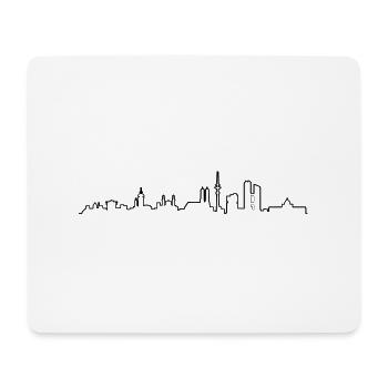 Skyline München - Mousepad (Querformat) - Weiß - Vorne