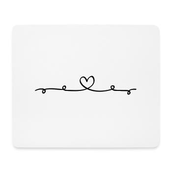Love Arrow - Heart Arrow Love Cupid In Love Comic - Mouse Pad (horizontal) - white - Front