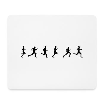 Jogger - Mousepad (Querformat) - Weiß - Vorne