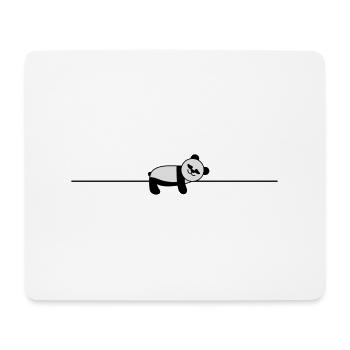 sleeping panda - Mouse Pad (horizontal) - white - Front