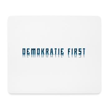Demokratie - Mousepad (Querformat) - Weiß - Vorne
