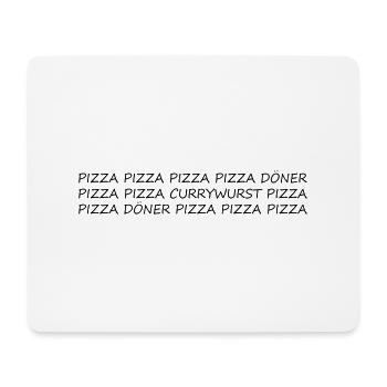 Immer Pizza - Mousepad (Querformat) - Weiß - Vorne