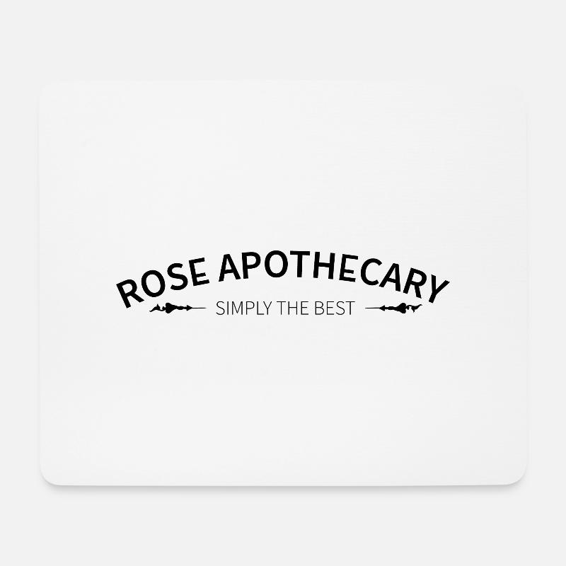 Rose Apothecary - Mousepad (Querformat) - Weiß