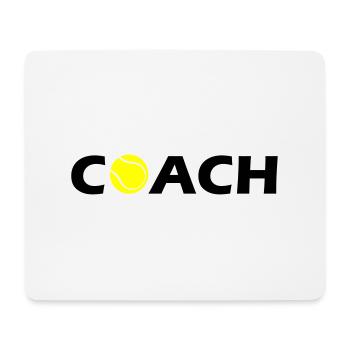 tennis coach - Mouse Pad (horizontal) - white - Front