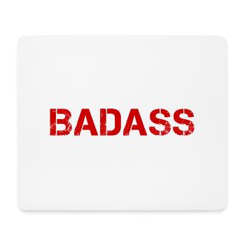 BADASS - Mouse Pad (horizontal) - white - Front