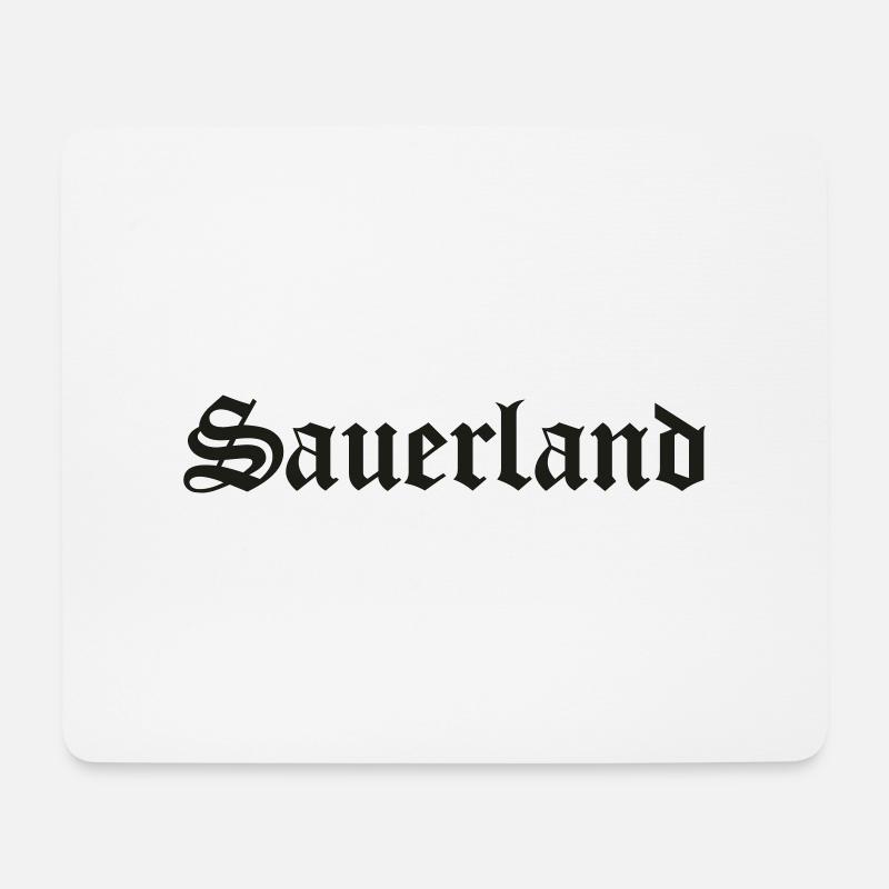 Sauerland - Mousepad (Querformat) - Weiß