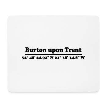 Coordonnées de Burton upon Trent - Tapis de souris (format paysage) - blanc - Devant