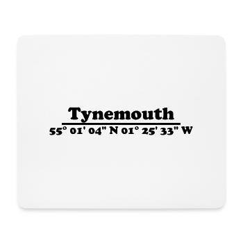 Coordonnées de Tynemouth - Tapis de souris (format paysage) - blanc - Devant