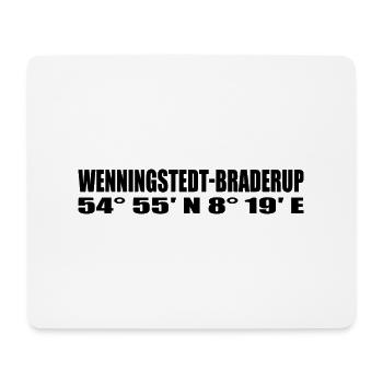Wenningstedt-Braderup Combination - Mouse Pad (horizontal) - white - Front