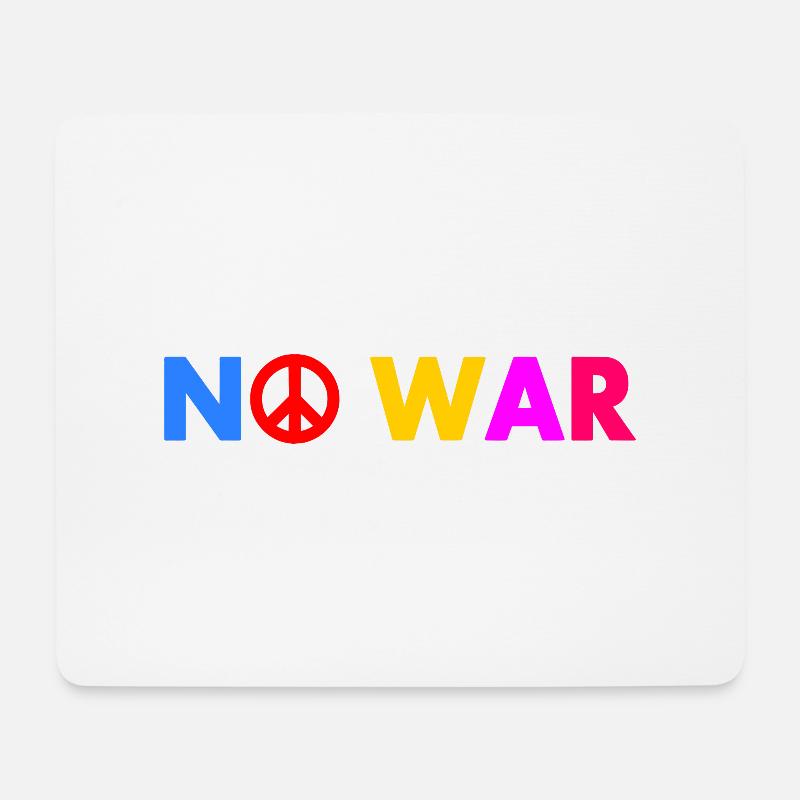 No war - Mouse Pad (horizontal) - white