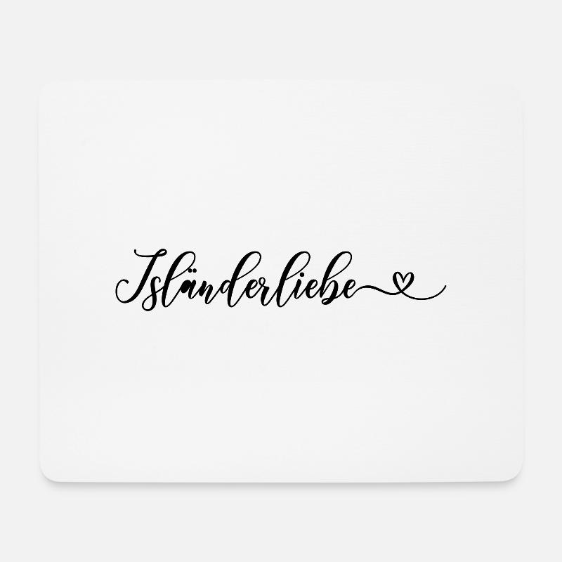 Isländerliebe2 - Mousepad (Querformat) - Weiß