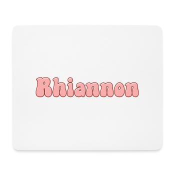 Nom Fille Rhiannon Rétro Prénom Rhiannon Couple - Tapis de souris (format paysage) - blanc - Devant