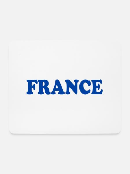 France - Mousepad (Querformat) - Weiß