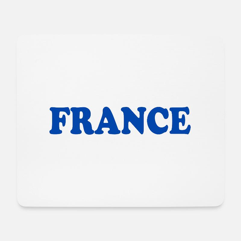 France - Mousepad (Querformat) - Weiß