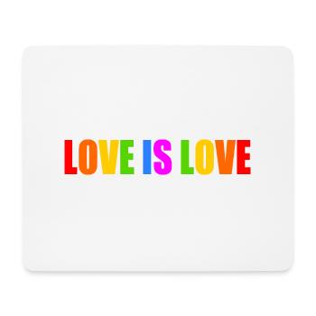 Love is love - Mousepad (Querformat) - Weiß - Vorne