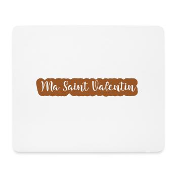 Ma saint valentin - Tapis de souris (format paysage) - blanc - Devant
