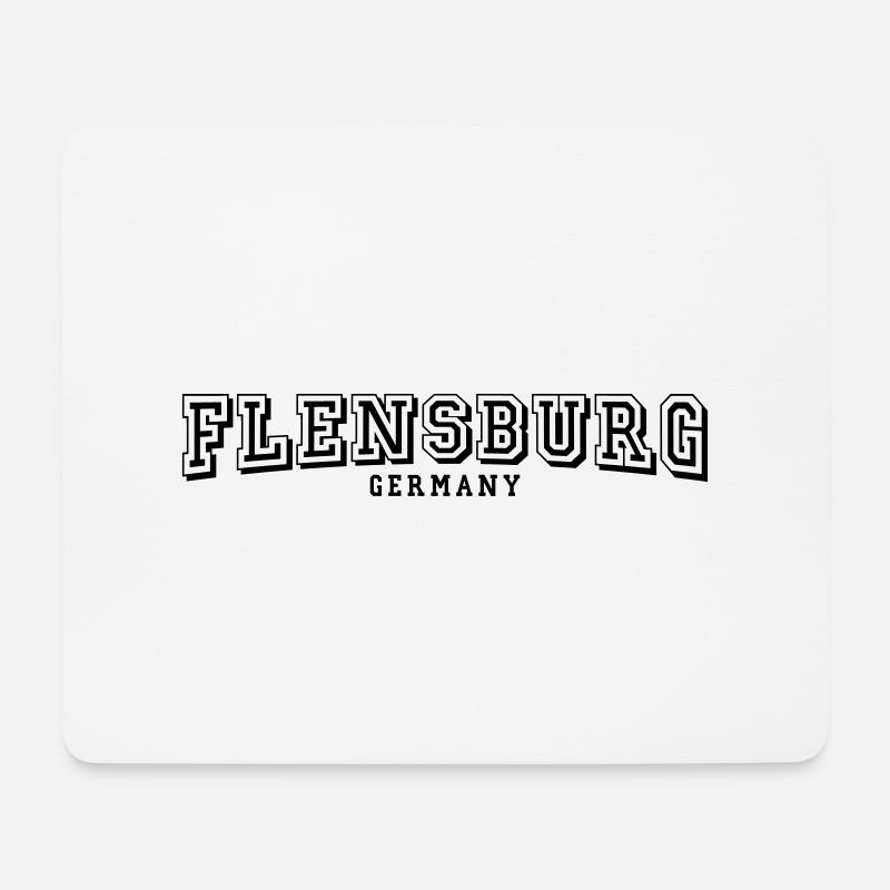 Flensburg - Mousepad (Querformat) - Weiß