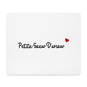Petite soeur d'amour - Tapis de souris (format paysage) - blanc - Devant