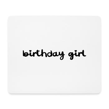 Birthday Girl - Mousepad (Querformat) - Weiß - Vorne