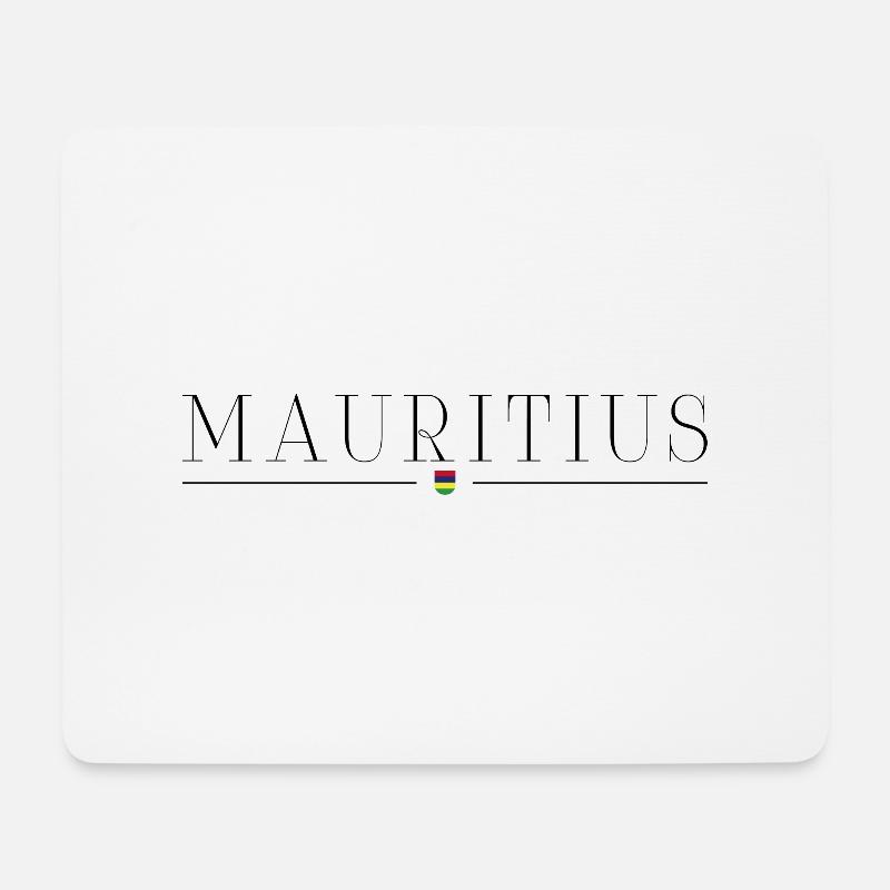 Ich liebe Mauritius - Mousepad (Querformat) - Weiß
