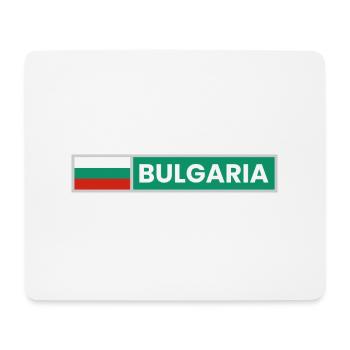 Drapeau de la Bulgarie - Tapis de souris (format paysage) - blanc - Devant