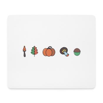 Autumnal Design #3 - Mouse Pad (horizontal) - white - Front