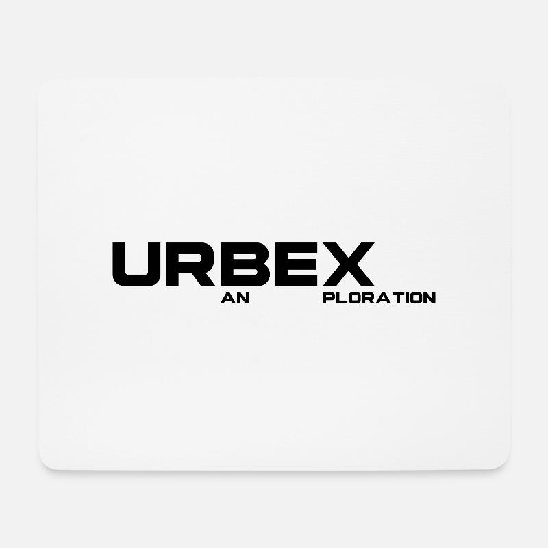URBEX Urban Exploration - Mousepad (Querformat) - Weiß