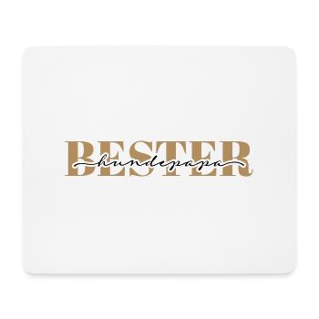 Bester Hundepapa – Zeige, das DU der Beste bist! - Mousepad (Querformat) - Weiß - Vorne