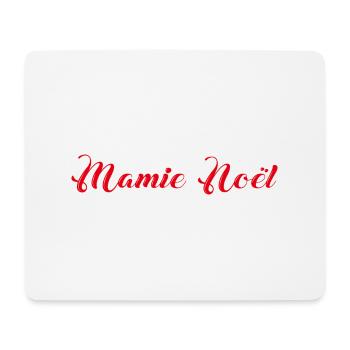 Mamie noel rouge - Tapis de souris (format paysage) - blanc - Devant