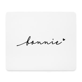 Nom cursif de Bonnie - Tapis de souris (format paysage) - blanc - Devant