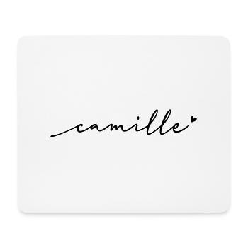 Nom cursif de Camille - Tapis de souris (format paysage) - blanc - Devant
