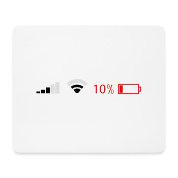 Battery - Mouse Pad (horizontal) - white - Front