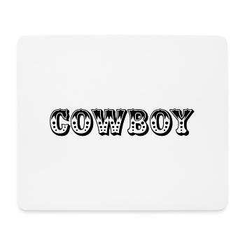 Cowboy, Karneval, Fasching, Kostüm, Western Outfit - Mousepad (Querformat) - Weiß - Vorne