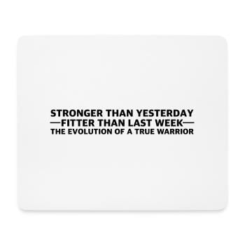 Dominez votre | Forme physique, Motivation - Tapis de souris (format paysage) - blanc - Devant