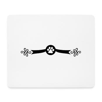 hund pfote symbol - Mousepad (Querformat) - Weiß - Vorne
