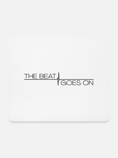 The Beat goes on Musik Mixer DJ - Mousepad (Querformat) - Weiß
