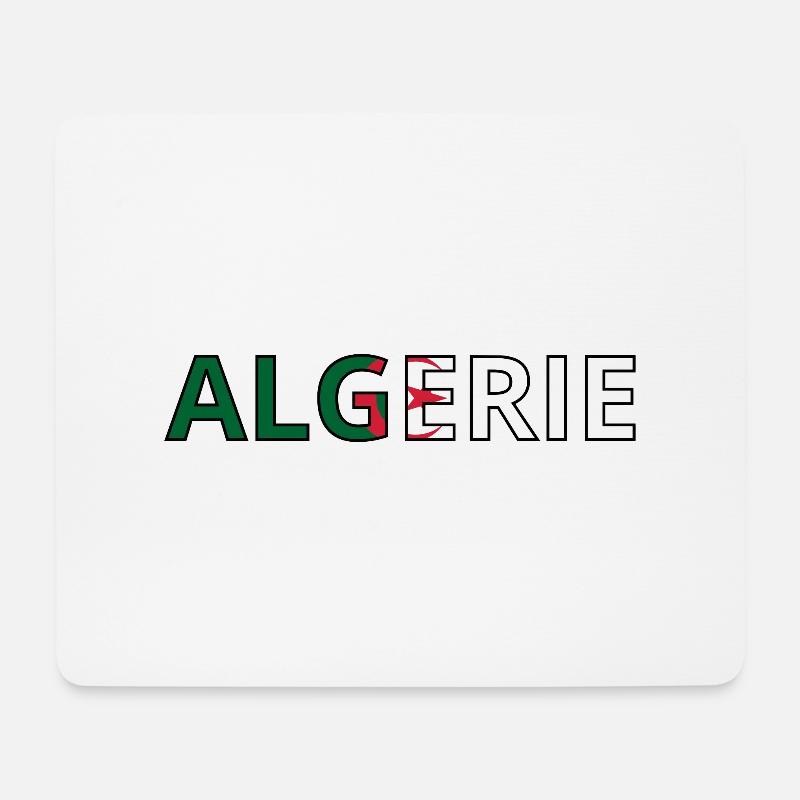 Algerian Flag - Mouse Pad (horizontal) - white