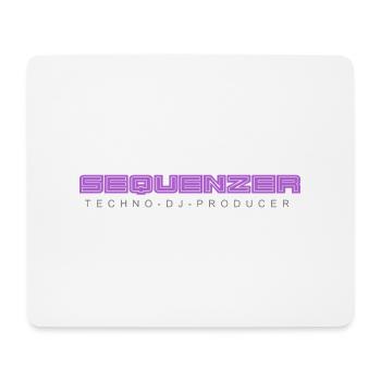 Marque de logo de séquenceur - Tapis de souris (format paysage) - blanc - Devant